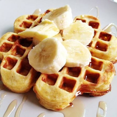 Waffle de Plátano