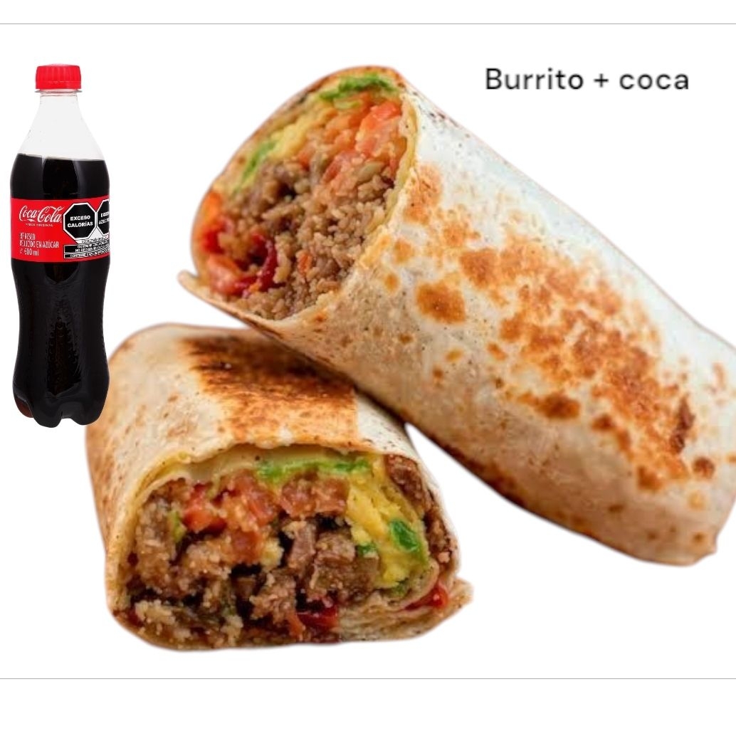 Burrito mas Coca