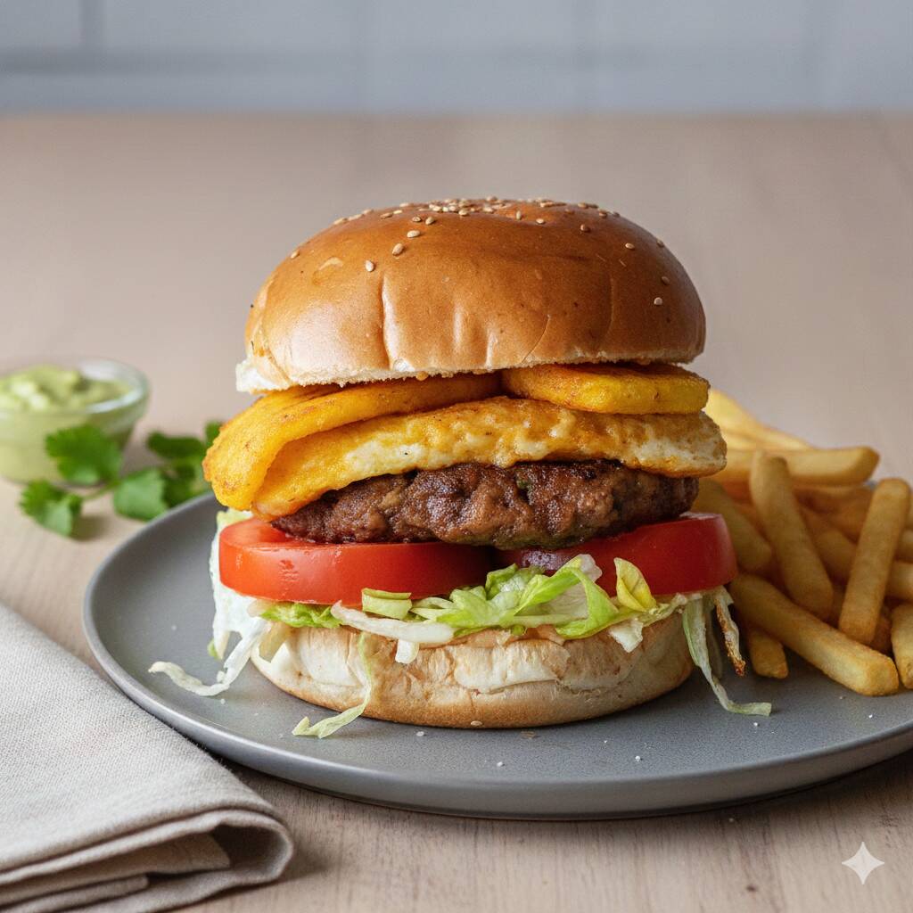 Hamburguesa de Casa Cubana