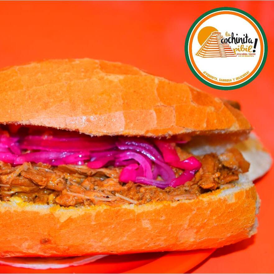 #SoloPorHoy TORTA DE COCHINITA PIBIL 2X1