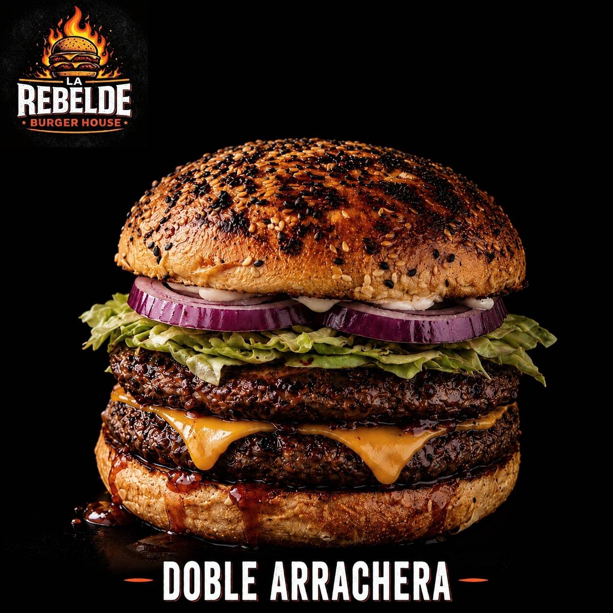 Doble Arrachera al Carbon