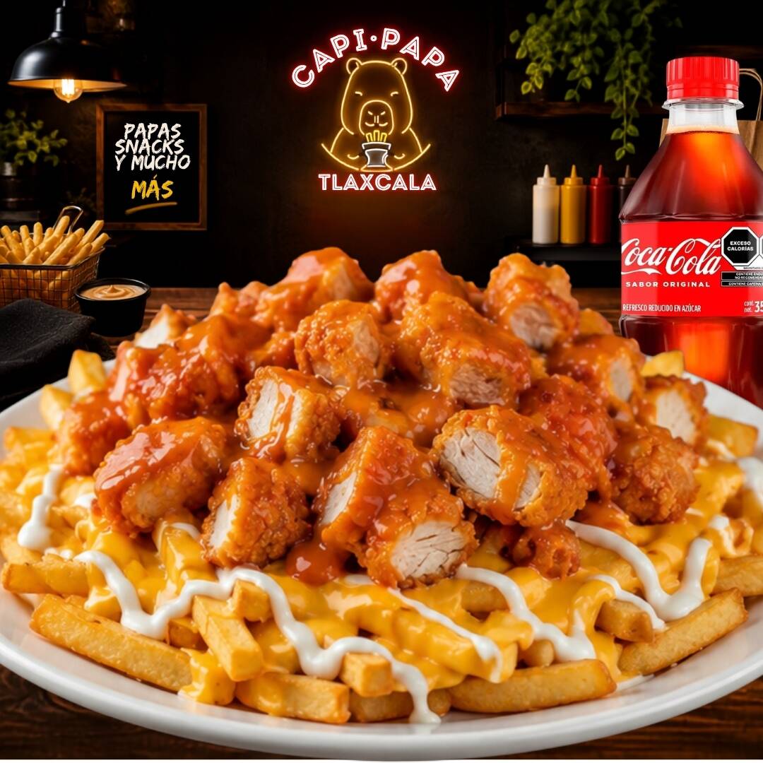 Miércoles de Boneless Papas + Coca Cola
