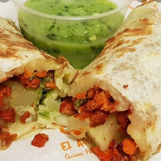Burrito Pastor C/Queso