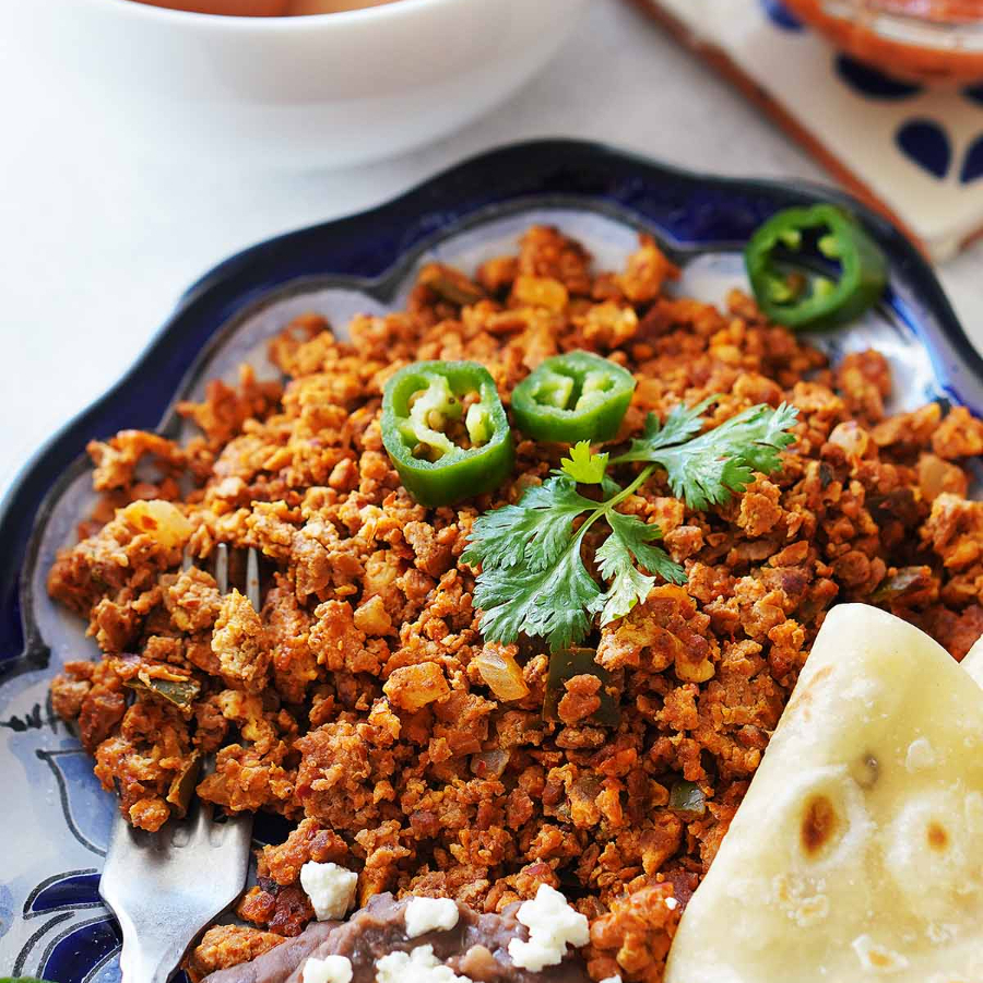 Huevo con chorizo