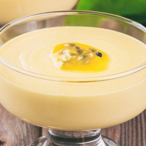 Delicioso mousse de maracujá