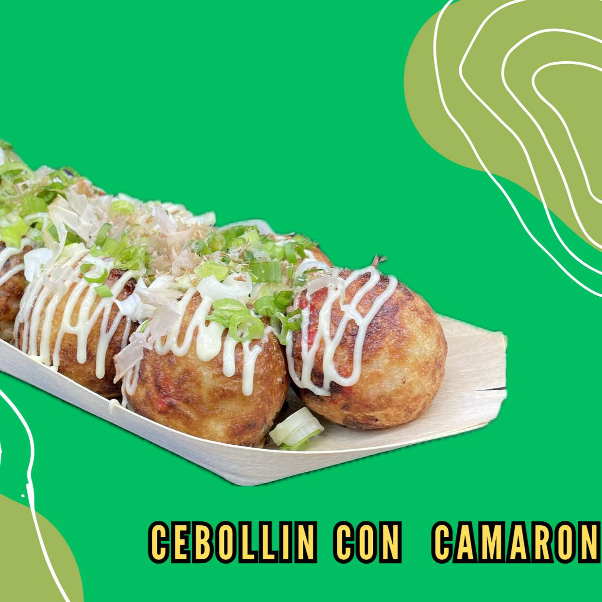 Takoyaki Original Mixto ➕️Takoyaki Cebollin Pulpo.