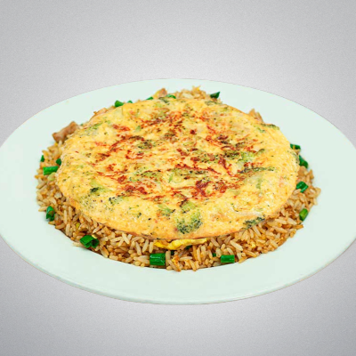 Tortilla de Verduras y Chaufa