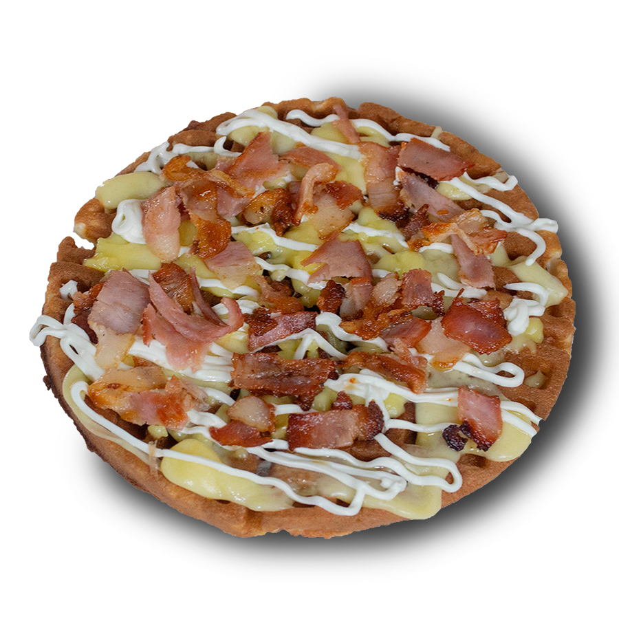 Waffle Tocinito (Philadelphia, Manchego y Tocino)