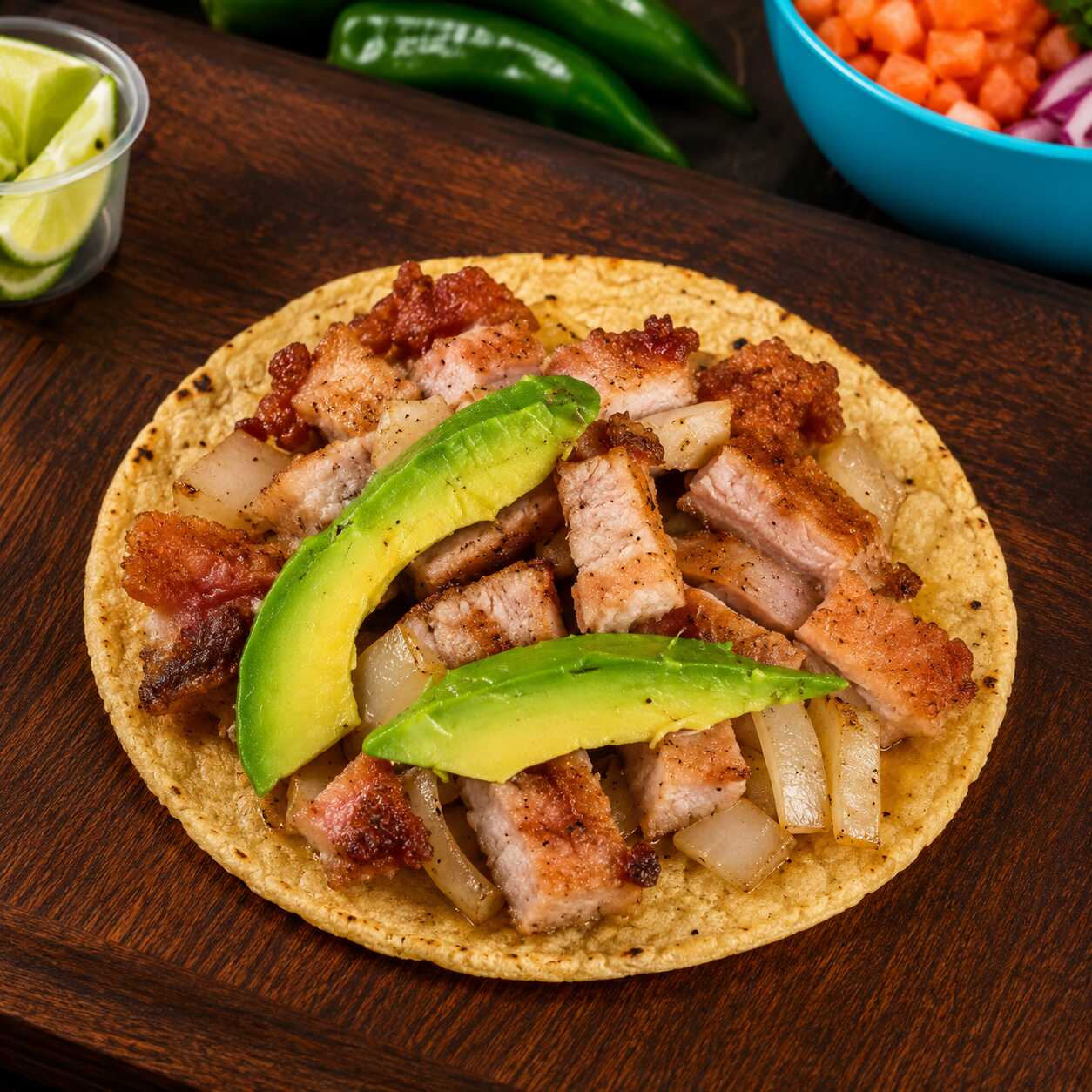 Taco de Chuleta Llanero