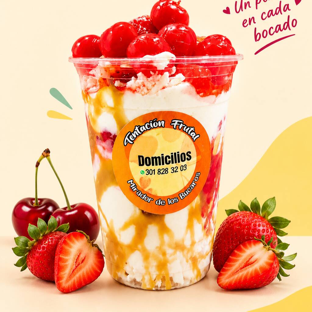 Cerezas con crema