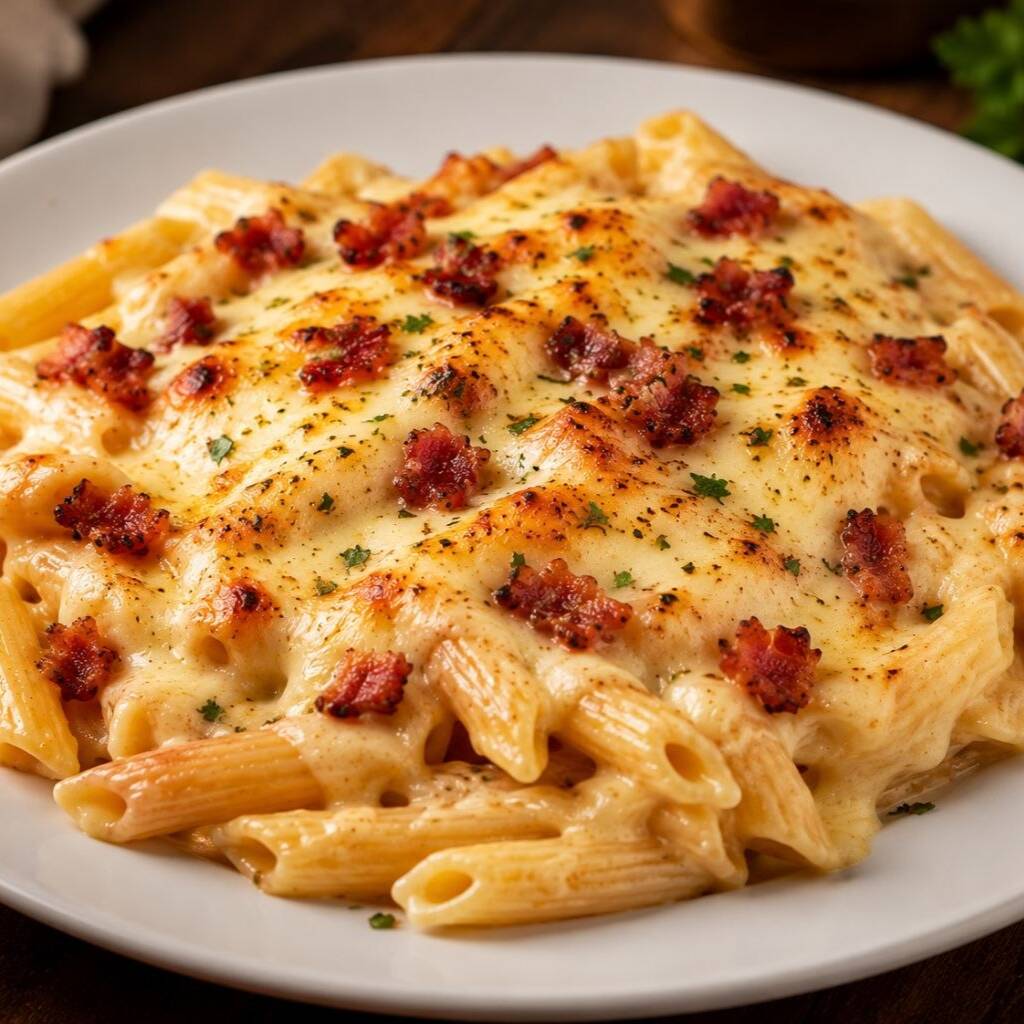 🍝 Cremoso, saboroso e caprichado! Massa à sua escolha + molho cremoso especial da casa + cheddar + bacon crocante. Finalizado com muçarela, orégano e cebolinha para deixar tudo ainda mais delicioso. ❤️🔥