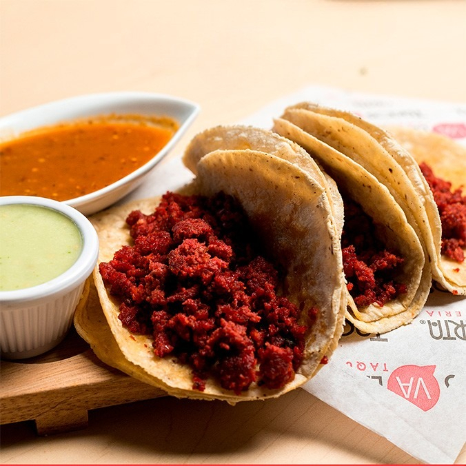Taco papa con chorizo