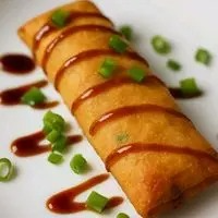 Massa para rolinho camarão grelhado cream cheesse e cebolinha.