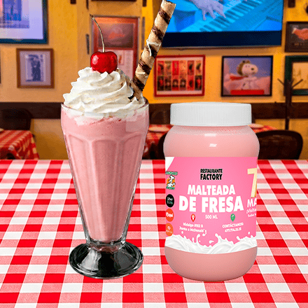 Malteada de Fresa