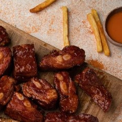 5 Costillas + Papas
