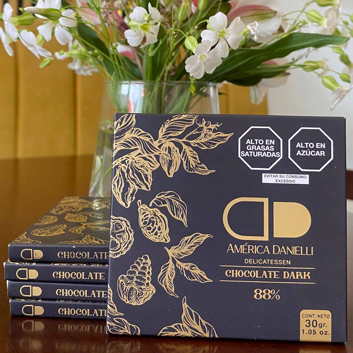 Chocolate Dark 88% Cacao de Amazonas. 30 Gramos