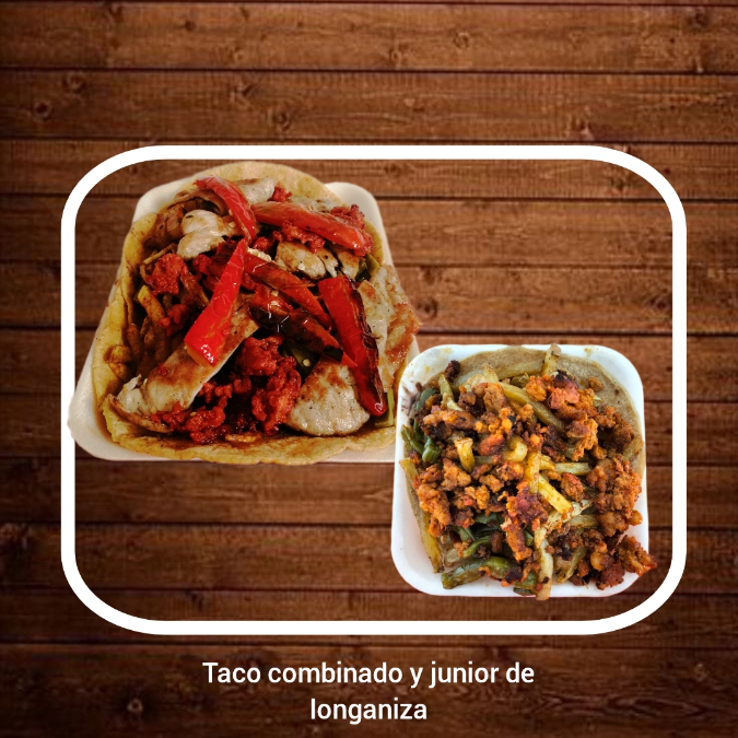 TACO COMBINADO+TACO JUNIOR'S DE LONGANIZA