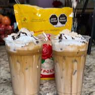 frappe mazapán con café