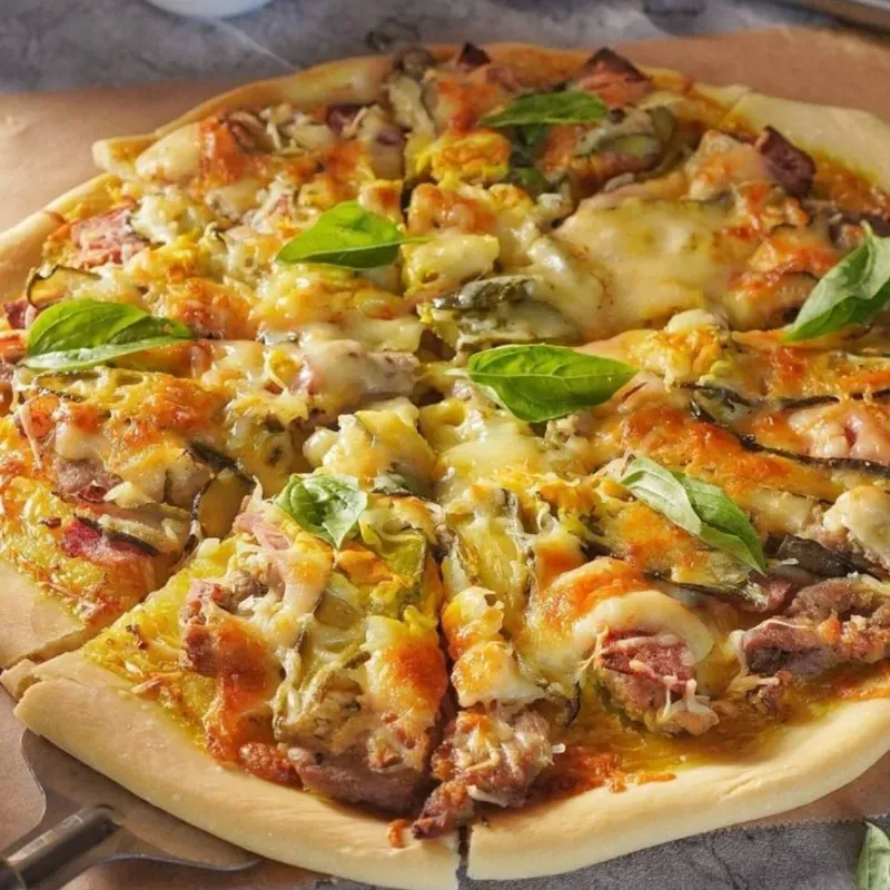 PIZZA LOMITO A LA PIMIENTA PEQUEÑA(4 PORCIONES)