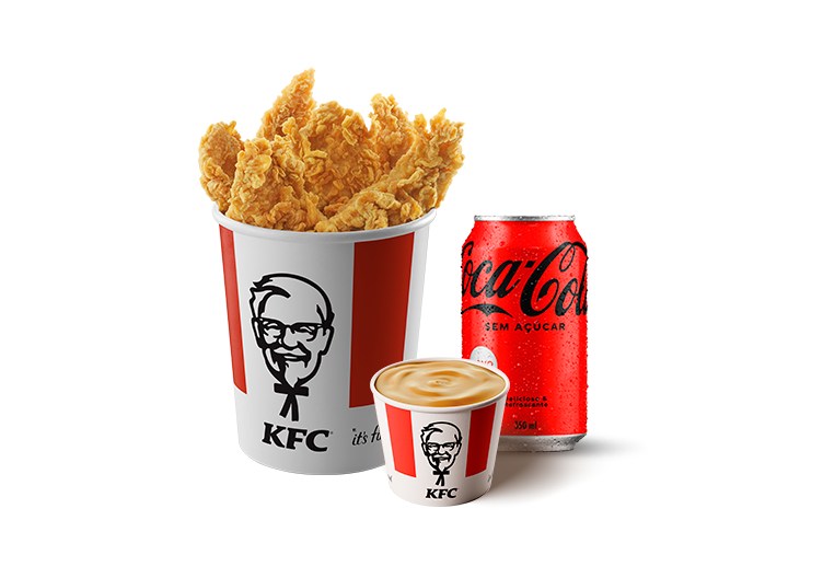 5 Tiras + 1 Molho 120g + Coca Cola