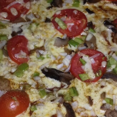 Pizza vegetariana mediana