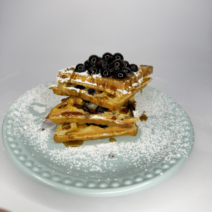 Waffle de Blueberries