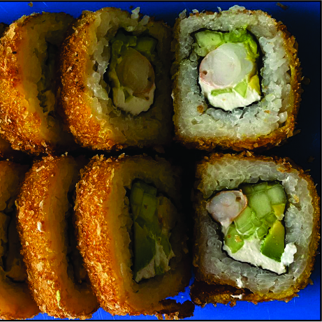 Yakimeshi y Sushi Empanizado