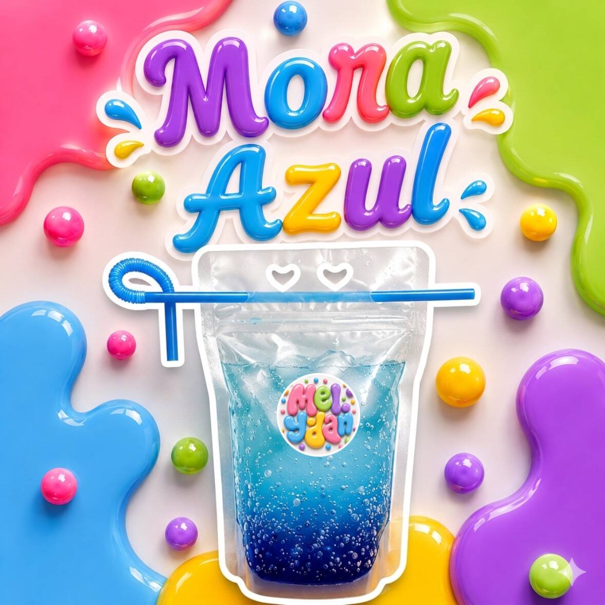Soda italiana de mora azul