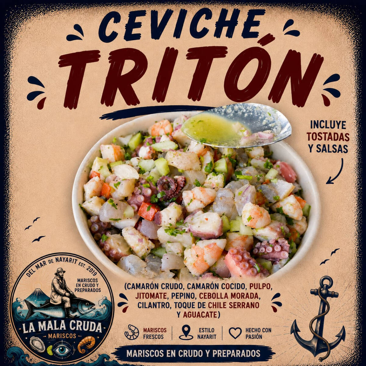 CEVICHE TRITÓN - 1/2 LITRO