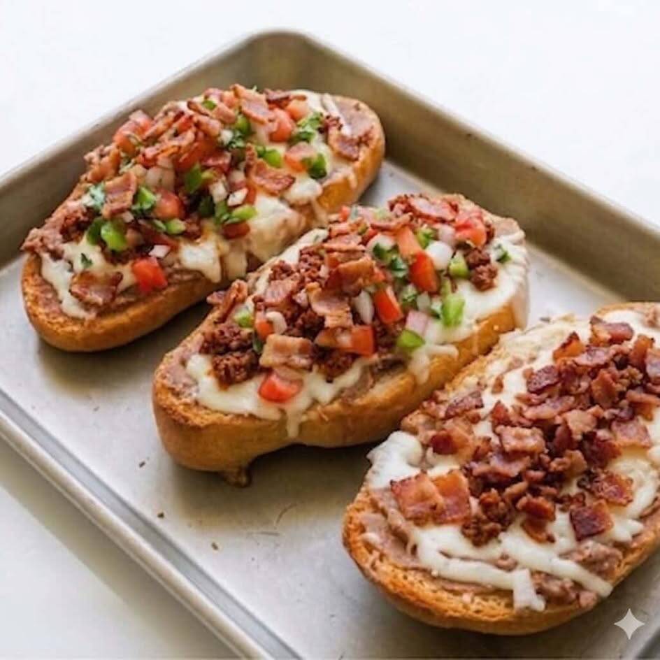 Molletes Con Tocino