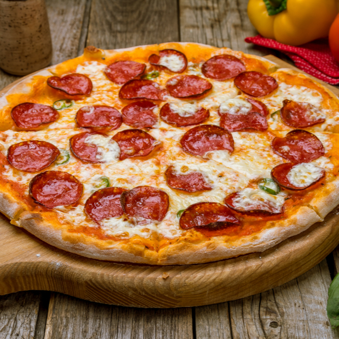 Pizza Personal Jamón+ Salami