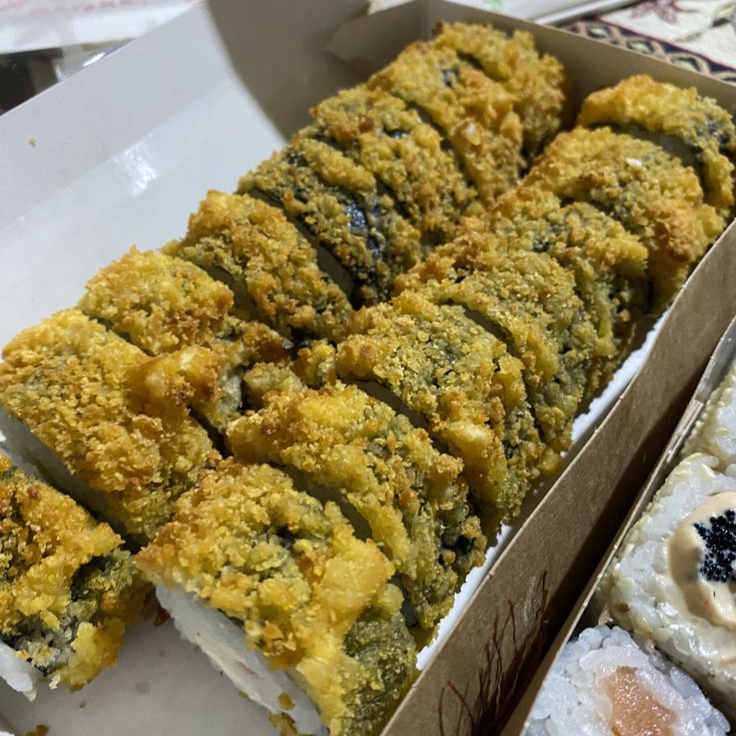 10 Pz Tempura Con Salsa Dulce