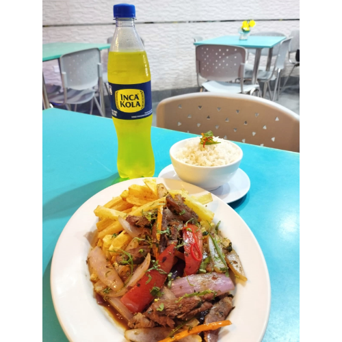 Lomo saltado + bebida