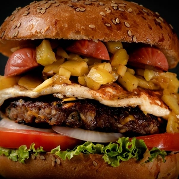 Hamburguesa Súper Hawaiana