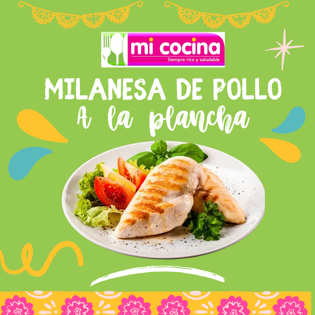 Milanesa de Pollo a la Plancha con Aceite de Oliva