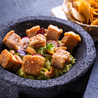 Guacamole con Chicharrón