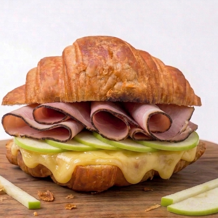 Croissant Selva Negra + Manzana Verde