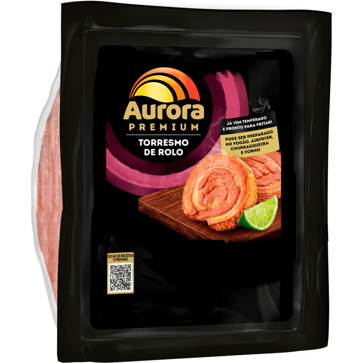 Torresmo de Rolo Aurora - Congelado - Aprox 0,400g