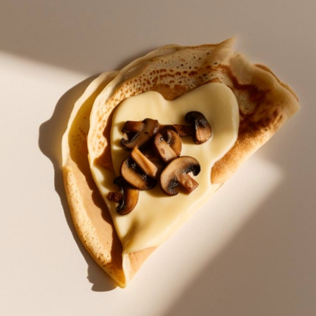 Crepa de Champiñones con Queso