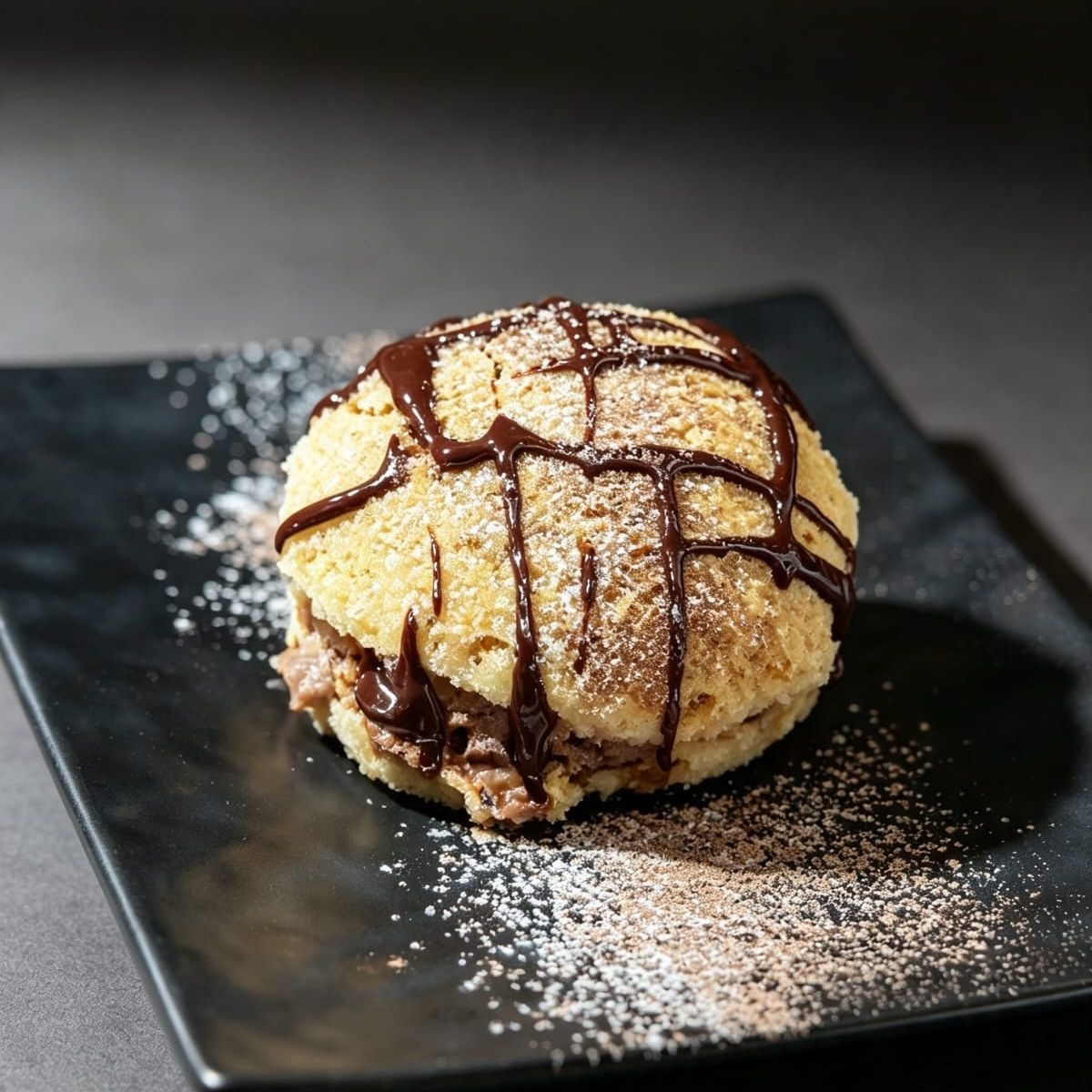 Conchita rellena de chocolate