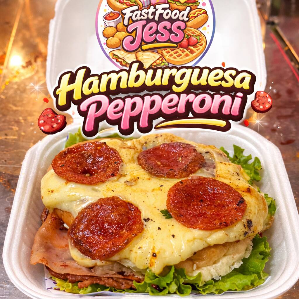 Hamburguesa pepperoni
