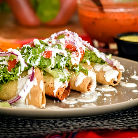 Tacos Dorados de Panela