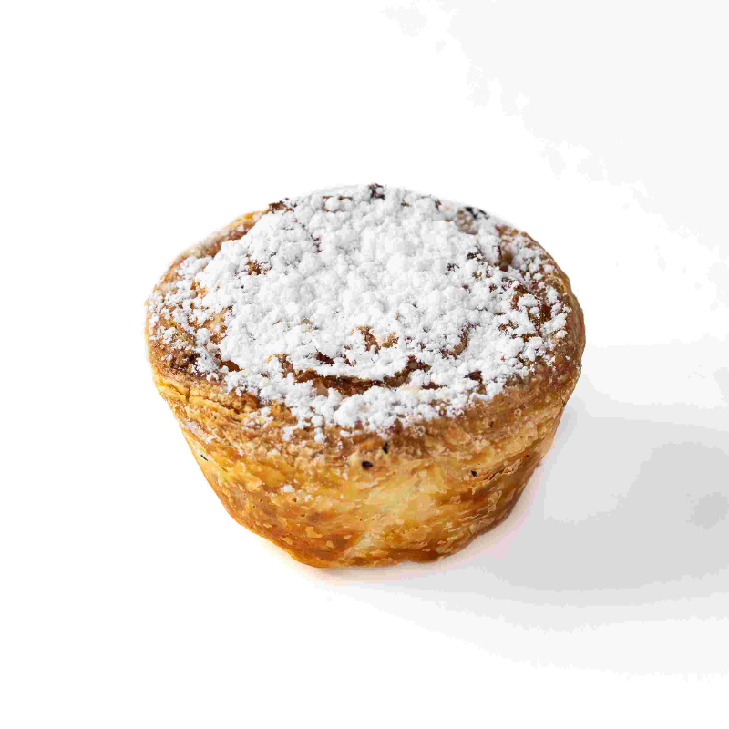 Massa folhada com recheio de creme de amêndoa e doce de ovos