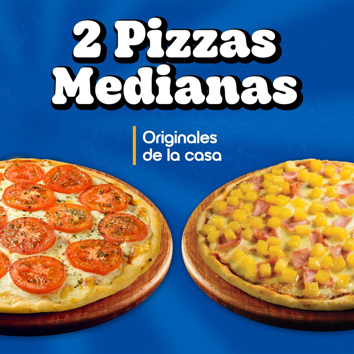 2 Pizzas medianas