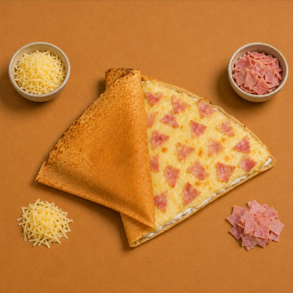 Crepa Jamón + Queso Manchego