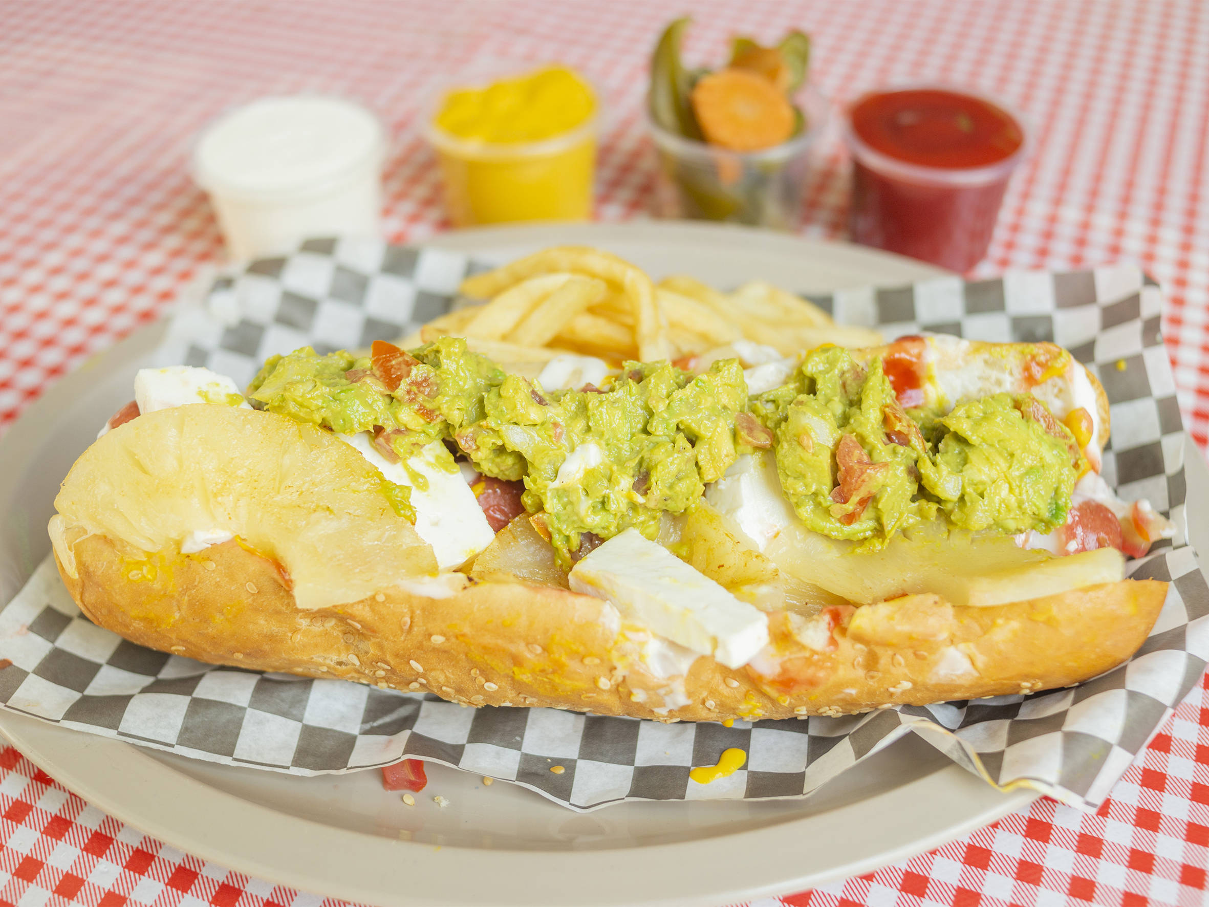 Hot Dog Gigante Total mide 26 cms.