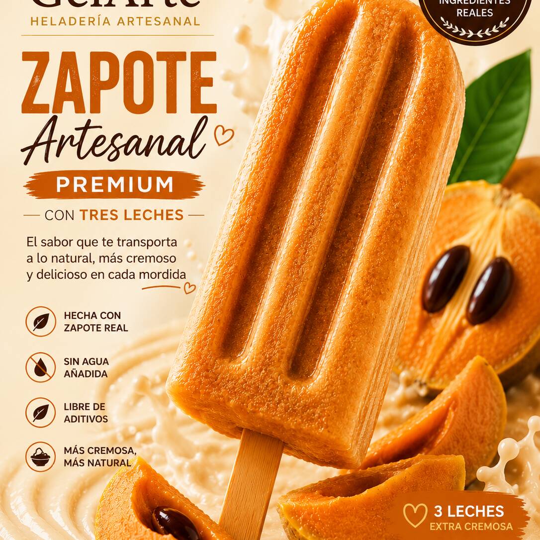 Paleta de Zapote Artesanal Premium