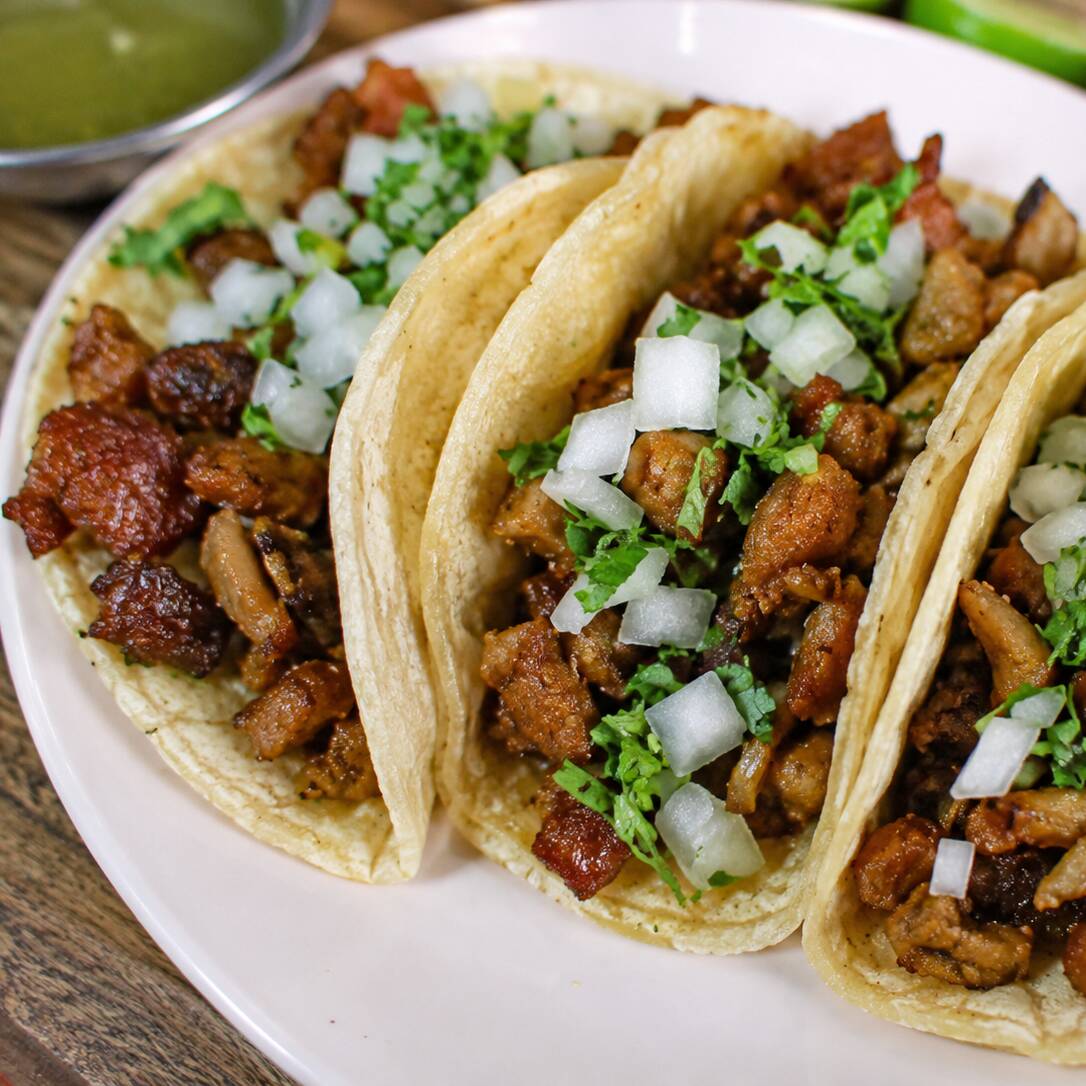 Taco de Tripa Dorada