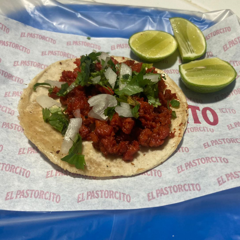 TACO DE CHORIZO