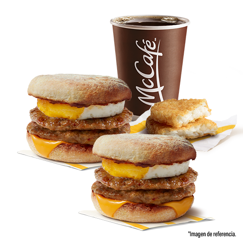 2 Egg McMuffin Doble Salchicha + 1 Americano 8oz + 1 HashBrown